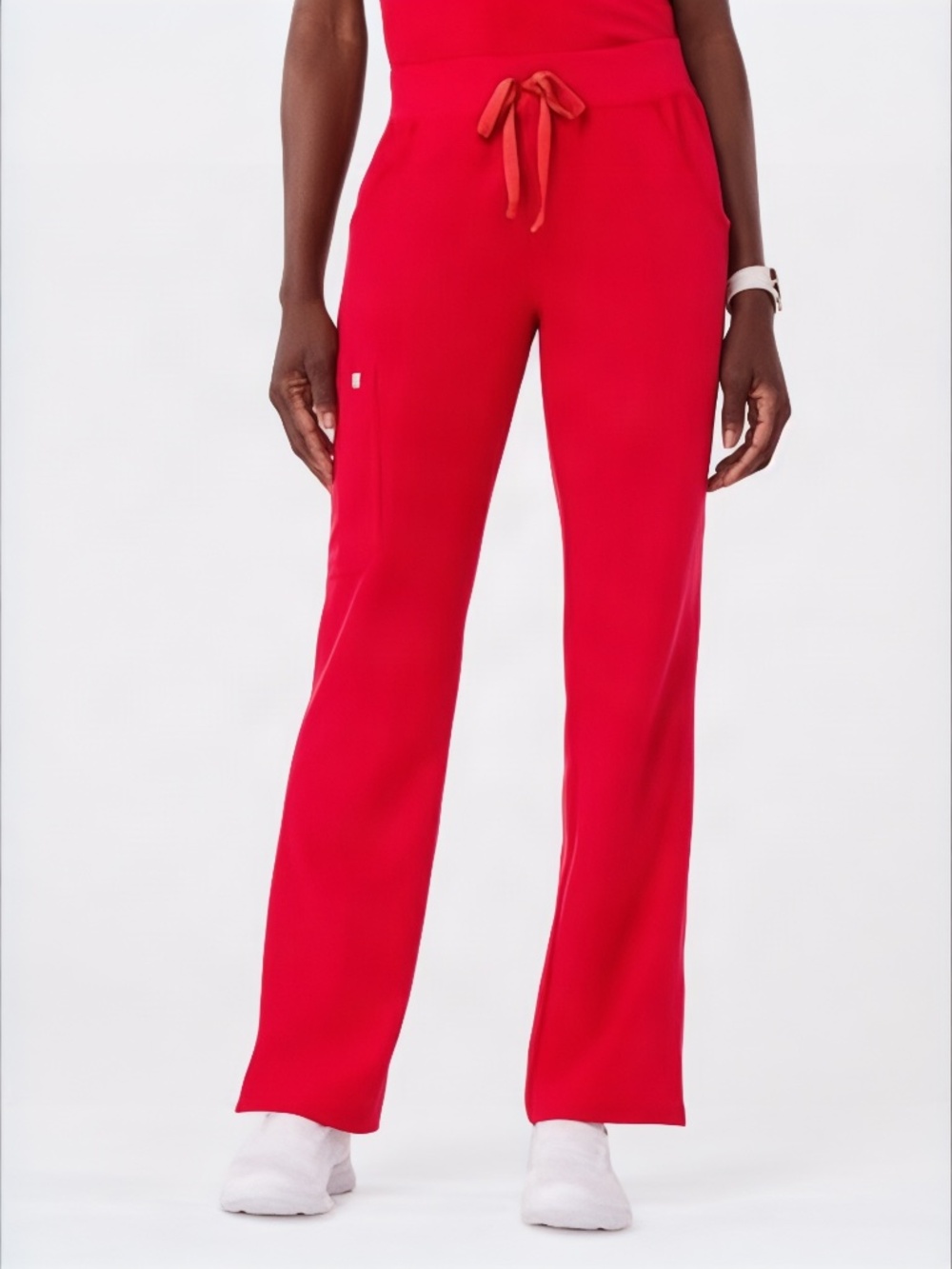 Figs Kade Cargo Scrub Pants Pop Red Technical Collection Size XXL Tall